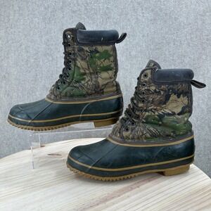Brazos Duck Boots Mens 11 Green Camo Thermolite Insulated Waterproof Hunting